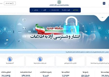 رتبه نخست کشوری در پاسخگویی و انتشار آزاد اطلاعات