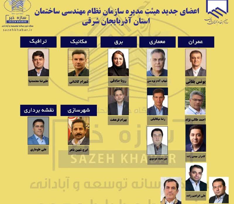 نتایج انتخابات نظام مهندسی استان آذربایجان شرقی مشخص شد /شکست سنگین لیست شهردار اسبق تبریز