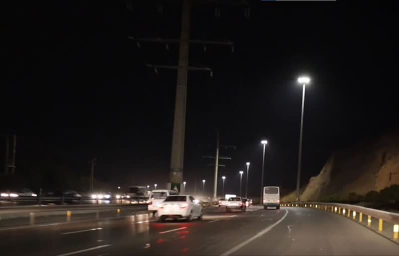 نصب ۷۰۰ دستگاه چراغ LED به طول ۱۷ کیلومتر در اتوبان پاسداران