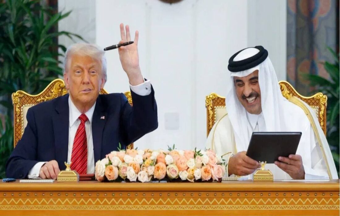 ترامپ با قطر قراردادی به ارزش بیش از ۱ تریلیون دلار امضا کرد