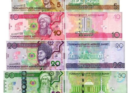 اسکناس های ترکمنستان با شخصیت های تاریخی مزین است