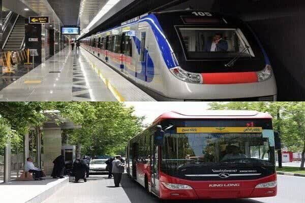 خدمات‌دهی مترو و خطوط brt تبریز اول و دوم آذر رایگان شد