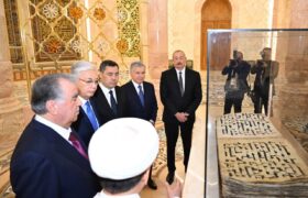 رهبران آسیای مرکزی و جمهوری آذربایجان از مرکز تمدن اسلامی تاشکند بازدید کردند