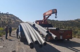 توسعه شبکه آب خام در تفرجگاه عباس‌میرزا