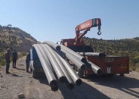 توسعه شبکه آب خام در تفرجگاه عباس‌میرزا