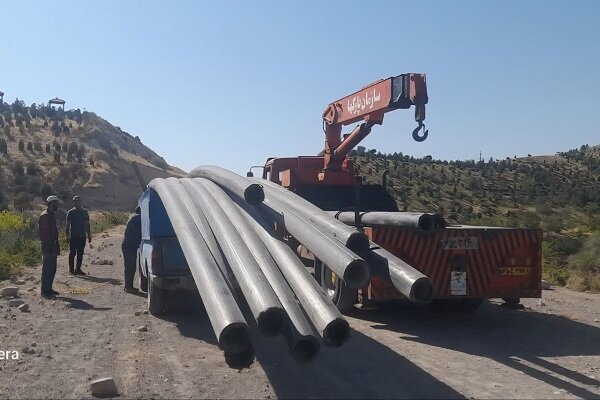 توسعه شبکه آب خام در تفرجگاه عباس‌میرزا