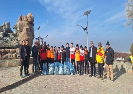 مشارکت هدفمند کودکان و نوجوانان در پاکسازی تفرجگاه ائل‌باغی