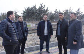 بررسی روند پروژه ساماندهی محل بلال فروشان میدان ائل گلی توسط شهردار منطقه ۲