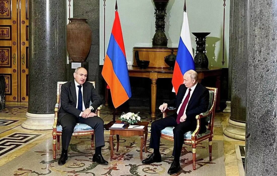 در دیدار پاشینیان با پوتین، مسیر تریپ مورد بررسی قرار گرفت